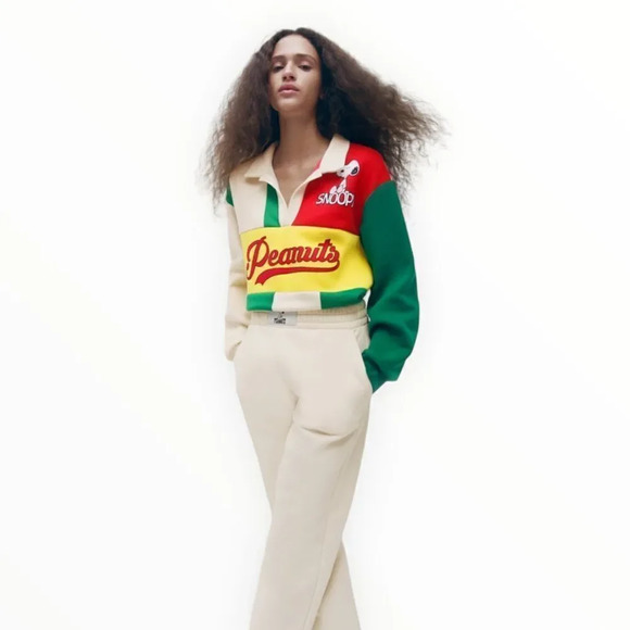 ZARA | Cream | SNOOPY PEANUTS™ JOGGERS - Picture 6 of 9